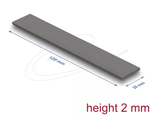 Delock Hővezető párna 120 x 20 x 2 mm M.2 modulokhoz 3,0 W/mK