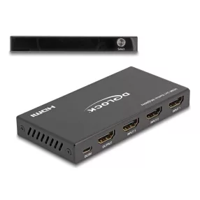   Delock HDMI kapcsoló 3 x HDMI bemenet - 1 x HDMI kimenet 8K 60 Hz (DL-18603)