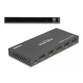   Delock HDMI kapcsoló 4 x HDMI bemenet - 1 x HDMI kimenet 8K 60 Hz (DL-18604)