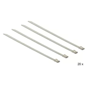   Delock Rozsdamentes acél kábelkötegelők, 150 x 4,6 mm (H x Sz), 20 darab (DL-18630)