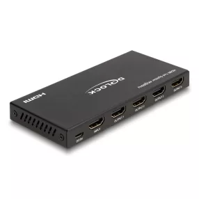   Delock HDMI elosztó 1 x HDMI megoszlik 4 x HDMI-vé, 4K 60 Hz kimenettel és downscalerrel (DL-18652)