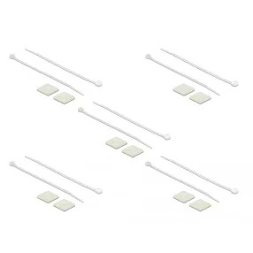   Delock Kábelkötegelő talp 25 x 25 mm, kábelkötegelővel, melynek hossza 150 mm x szélessége 3,6 mm fe (DL-18677)