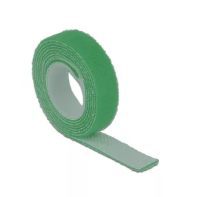   Delock Hurkolható rögzítok, 1 m x 13 mm (H x Sz) tekercs, zöld (DL-18725)