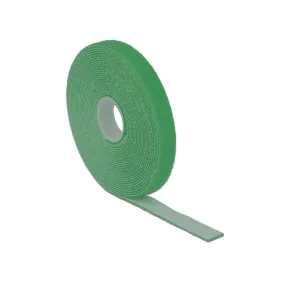   Delock Hurkolható rögzítok, 5 m x 13 mm (H x Sz) tekercs, zöld (DL-18727)