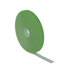   Delock Hurkolható rögzítok, 10 m x 13 mm (H x Sz) tekercs, zöld (DL-18728)