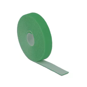   Delock Hurkolható rögzítok, 5 m x 20 mm (H x Sz) tekercs, zöld (DL-18731)