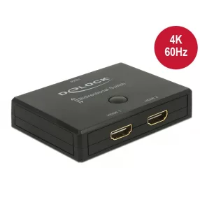 Delock HDMI 2 - 1 kapcsoló kétirányú 4K 60 Hz (DL-18749)
