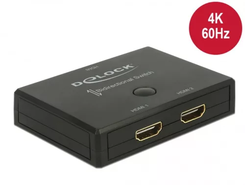 Delock HDMI 2 - 1 kapcsoló kétirányú 4K 60 Hz (DL-18749)