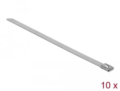 Delock Rozsdamentes Acél Kábelkötegek Hossza 150 x Szélesség 7,9 mm 10 db. (DL-18775)
