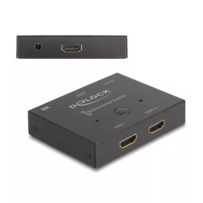 Delock HDMI 2 - 1 kapcsoló kétirányú 8K 60 Hz (DL-18776)