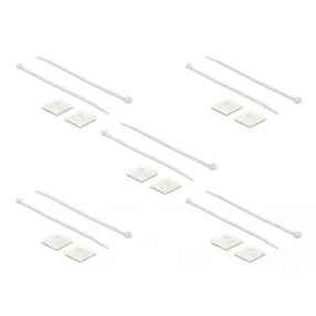   Delock Kábelkötegelő talp 25 x 25 mm, kábelkötegelővel, melynek hossza 300 mm x szélessége 4,8 mm fe (DL-18834)