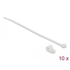   Delock Fehér színű, összekapcsoló pánt készlet 7,9 mm H 250 x Sz 3,6 mm kábelekkel (DL-18865)