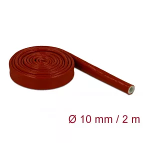   Delock Tűzvédelmi szilikon borítású takarás 2 m x 10 mm piros (DL-18897)