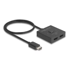 Delock HDMI kapcsoló 2 az 1-ben Kétirányú 8K (DL-18901)