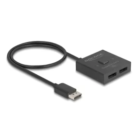   Delock DisplayPort kapcsoló 2 az 1-ben Kétirányú 8K (DL-18906)