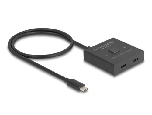 Delock USB 10 Gbps USB Type-C  kapcsoló 2 az 1-ben Kétirányú 8K (DL-18911)