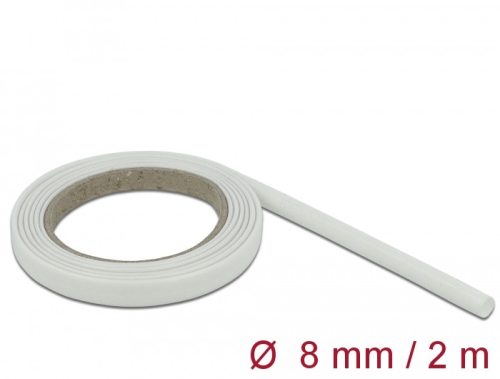 Delock Üvegszálas borítás 2 m x 8 mm fehér