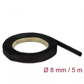 Delock Fekete zsugorcső 5 m x 8 mm (DL-18937)