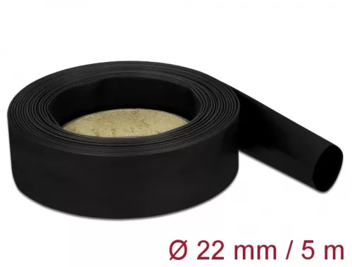 Delock Fekete zsugorcső 5 m x 22 mm (DL-18943)