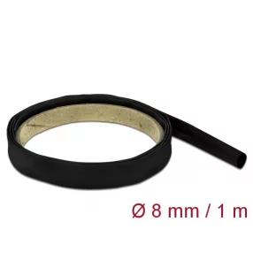 Delock Fekete zsugorcső 1 m x 8 mm (DL-18973)