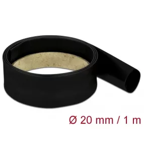 Delock Fekete zsugorcső 1 m x 20 mm (DL-18978)