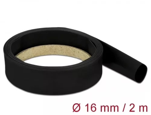 Delock Fekete zsugorcső 2 m x 16 mm (DL-18983)