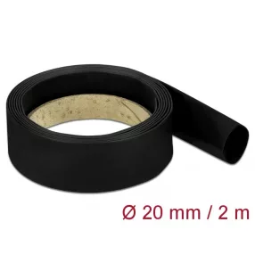 Delock Fekete zsugorcső 2 m x 20 mm (DL-18985)