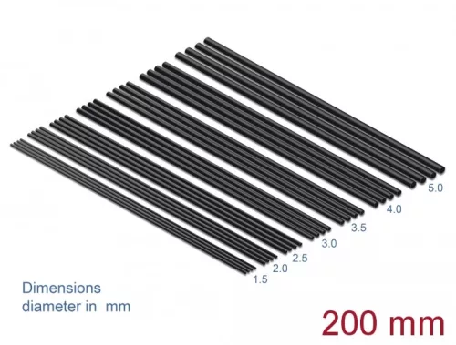 Delock A hőre zsugorodó csőkészlet 28 db.-os, 200 mm hosszú és fekete színű (DL-18988)