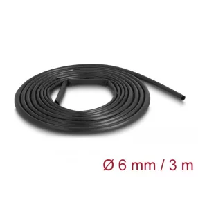   Delock PVC szigetelő borító cső 3 m x 6 mm fekete (DL-18992)