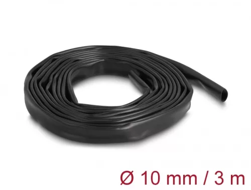 Delock PVC szigetelő borító cső 3 m x 10 mm fekete (DL-19009)