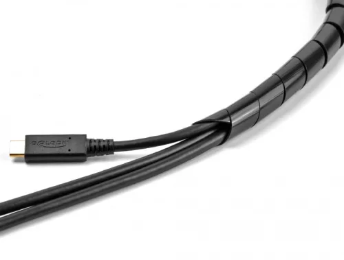 Delock Spirál flexibilis tömlő 2 m x 12 mm fekete (DL-19015)
