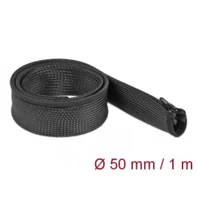   Delock Befont karmantyú zipzáras szorítóval 1 m x 50 mm-es fekete (DL-19166)