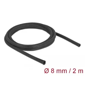   Delock Szőtt önzáródó karmantyú 2 m x 8 mm-es, fekete (DL-19170)