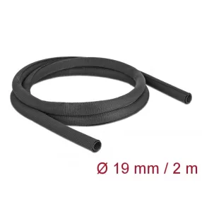   Delock Szőtt önzáródó karmantyú 2 m x 19 mm-es, fekete (DL-19179)
