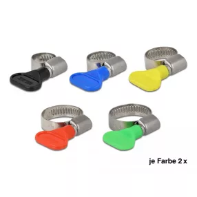   Delock Tömlőbilincs szett különböző színekben 10 db.-os (DL-19460)