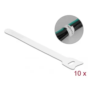   Delock Befűzős kábelkötegelő hossza 150 mm szépessége 12 mm, 10 db. Fehér (DL-19519)