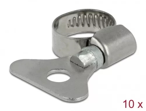 Delock Pillangó tömlő bilincs 10 - 16 mm 10 db. fém (DL-19571)