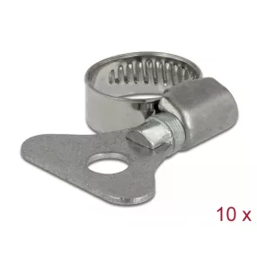   Delock Pillangó tömlő bilincs 13 - 19 mm 10 db. fém (DL-19572)