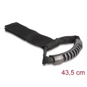   Delock Szállító pánt tépőzáras rögzítővel Hx 435 x Sz 50 mm fekete 2 db. (DL-19588)