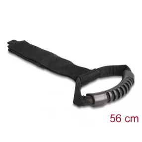   Delock Szállító pánt tépőzáras rögzítővel Hx 560 x Sz 50 mm fekete 2 db. (DL-19589)