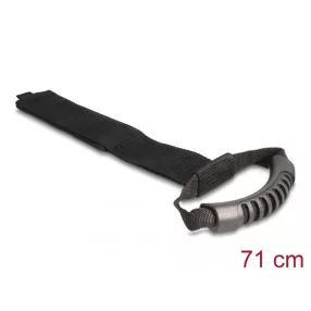   Delock Szállító pánt tépőzáras rögzítővel Hx 710 x Sz 50 mm fekete 2 db. (DL-19590)