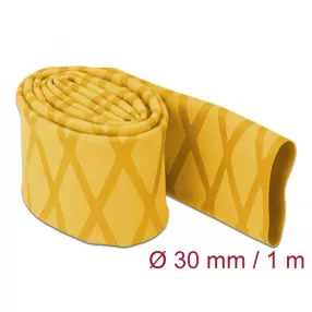  Delock Zsugorcső X-mintás nem csúszós 1 m x 30 mm sárga (DL-19599)