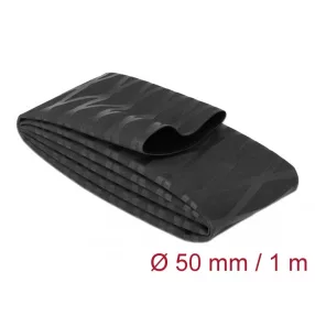   Delock Zsugorcső X-mintás nem csúszós 1 m x 50 mm fekete (DL-19607)