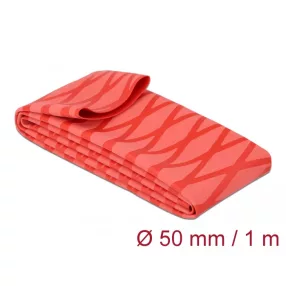   Delock Zsugorcső X-mintás nem csúszós 1 m x 50 mm piros (DL-19609)
