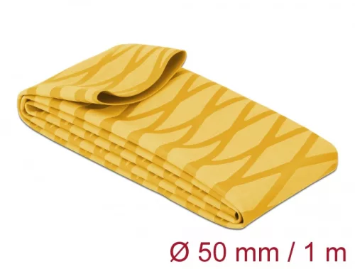 Delock Zsugorcső X-mintás nem csúszós 1 m x 50 mm sárga (DL-19610)