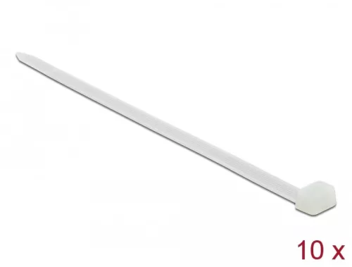 Delock Kábelkötegelő 760 x 8,8 mm (H x Sz), 10 darab fehér (DL-19635)