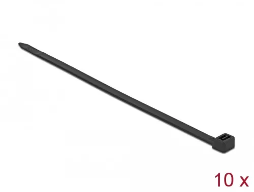 Delock Kábelkötegelő 920 x 9 mm (H x Sz), 10 darab fekete (DL-19674)