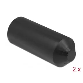   Delock 90 x 30 mm méretu lezáró vég belül ragasztó felülettel 2 db. fekete (DL-19860)