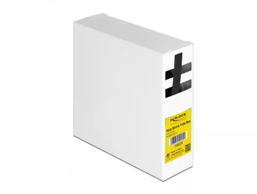 Delock Fekete, hő csökkentő csődoboz 10 m x 9,5 mm (DL-19924)