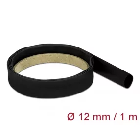   Delock Fekete, hőre szűkülő tubus 1 m x 12 mm méretű szűkülési aránya 4:1 (DL-20659)